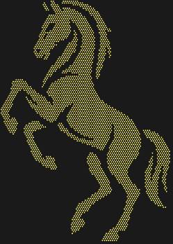 Шаблон «Лошадь», сияющий 3540 стразами, — это застывшее мгновение грации, где каждый блик оживляет танец свободы и силы на вашем холсте.