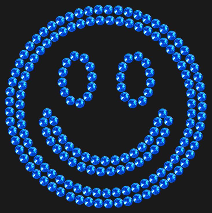 Трафарет Smiley — RHT_SMILE1_SS10_SAPPHIRE