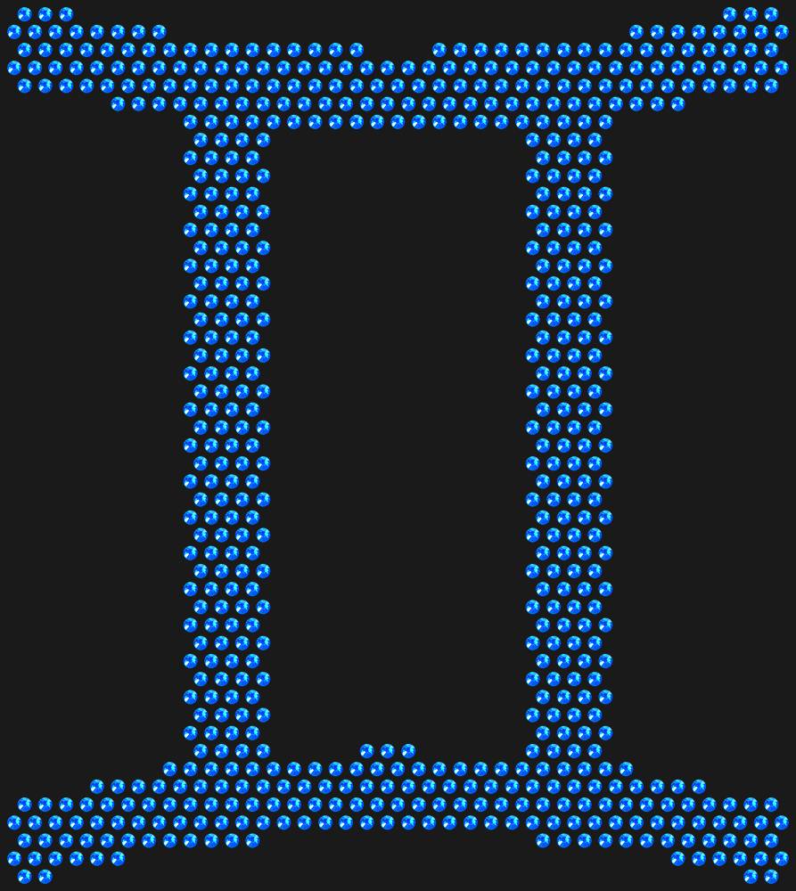 Трафарет Zodiac sign Gemini — RHT_ZODIACGEMENI1_SS10_SAPPHIRE