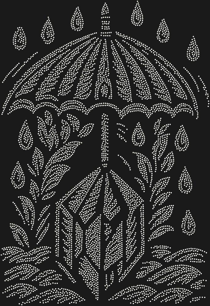 Трафарет An umbrella over the magical crystal — RHT_UMBRELLACRYSTAL1_SS8_CRYSTAL_AB