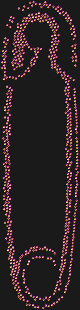 Трафарет Safety pin — RHT_SAFETYPIN1_SS10_RAINBOW
