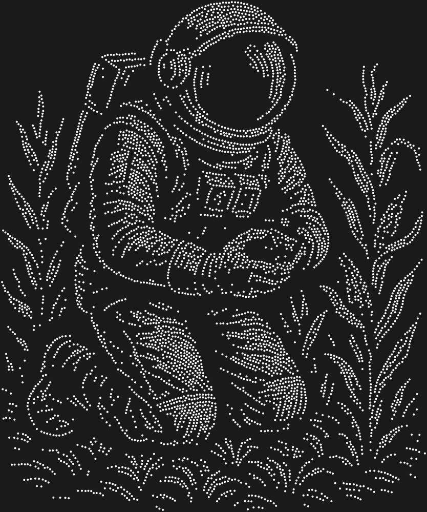 Трафарет Астронавт-фермер — RHT_ASTRONAUT1_SS20_CRYSTAL_CLEAR