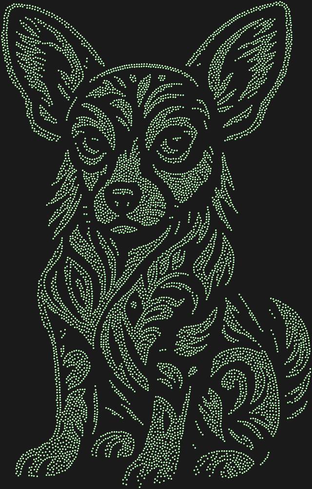 Трафарет Чихуахуа — RHT_CHIHUAHUA1_SS3_LT_PERIDOT