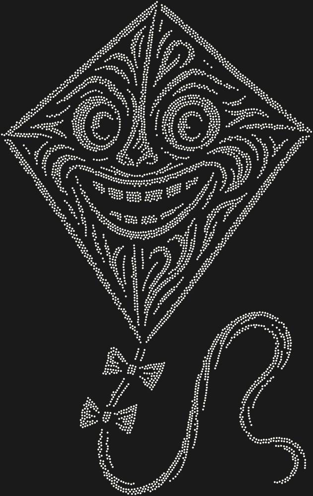Трафарет Веселый воздушный змей — RHT_KITE1_SS6_CRYSTAL_AB