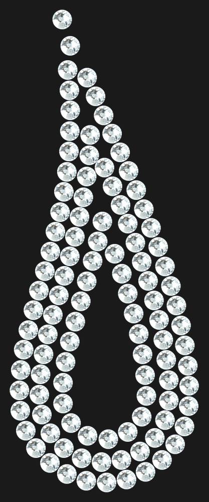 Трафарет Droplet with outline — RHT_TEAR3_SS16_CRYSTAL_CLEAR