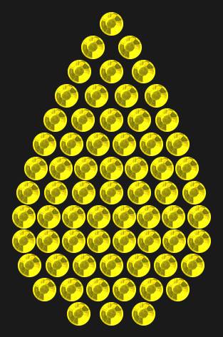 Трафарет Mini drop — RHT_DROP1_SS10_CITRINE