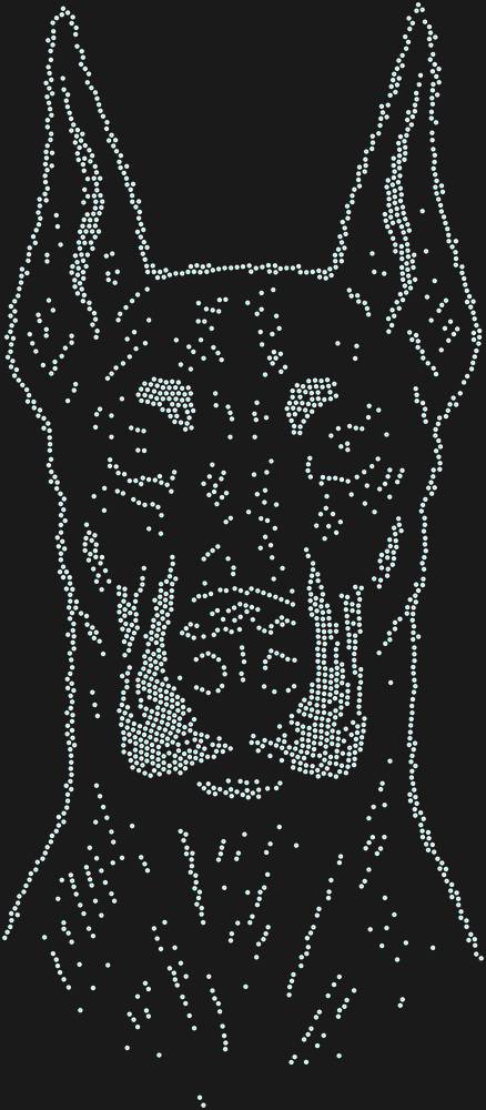 Трафарет Doberman — RHT_DOBERMAN1_SS10_CRYSTAL_AB_DMC