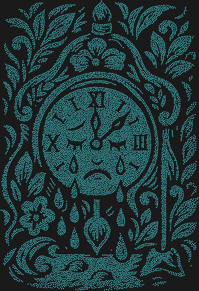 Трафарет Часы которые могли плакать — RHT_CRYINGCLOCK1_SS5_AQUAMARINE
