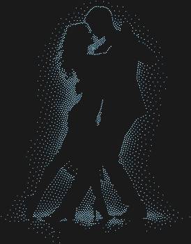 Рисунок из страз «Танцующая пара» из 1926 искрящихся страз — это застывший миг страсти, где каждый блик оживляет грацию движения и нежность объятий.