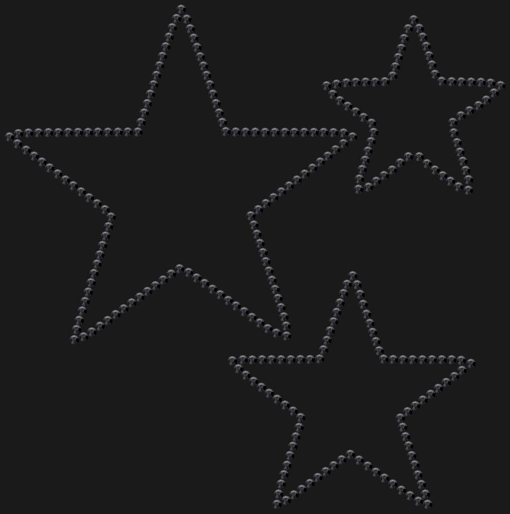 Трафарет Stars — RHT_STARS1_SS16_JET_BLACK