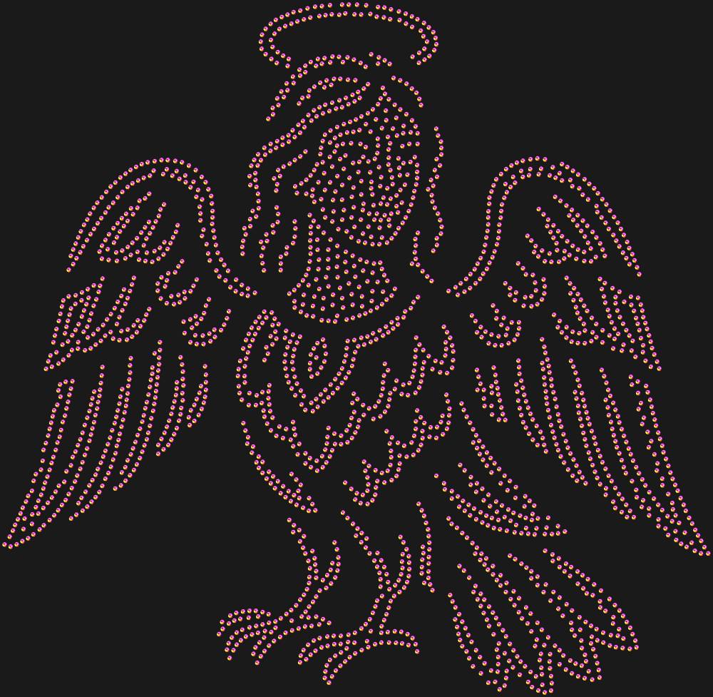 Трафарет Sirin (bird) — RHT_SIRIN1_SS10_RAINBOW