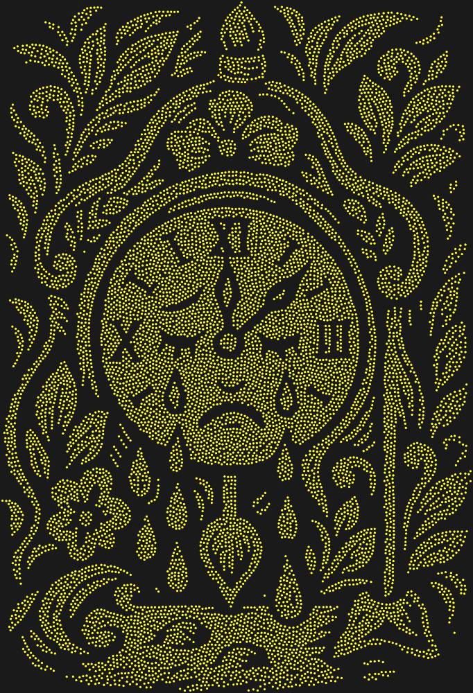 Трафарет The clock that could cry — RHT_CRYINGCLOCK1_SS4_OLIVE