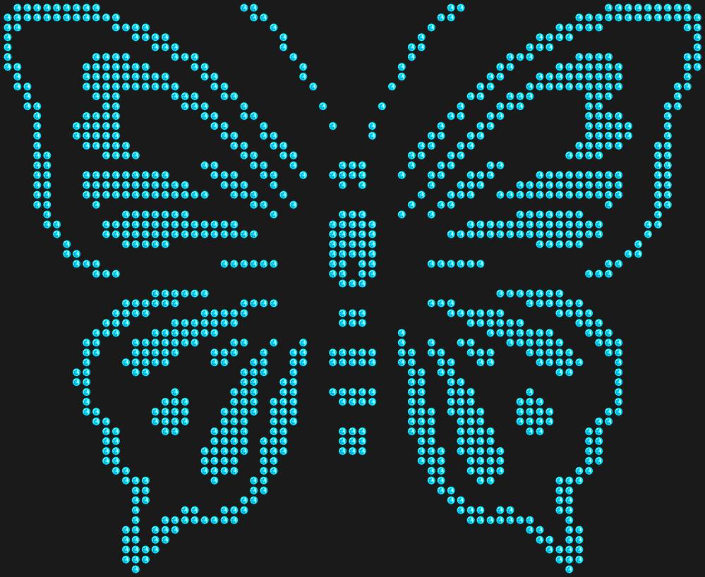 Трафарет Butterfly — RHT_BUTTERFLY2_SS10_AQUAMARINE