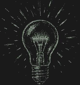 Рисунок из страз по номерам Лампочка, сияющий 1943 искрами, зажжёт вдохновение и наполнит ваш мир тысячью маленьких звёзд.