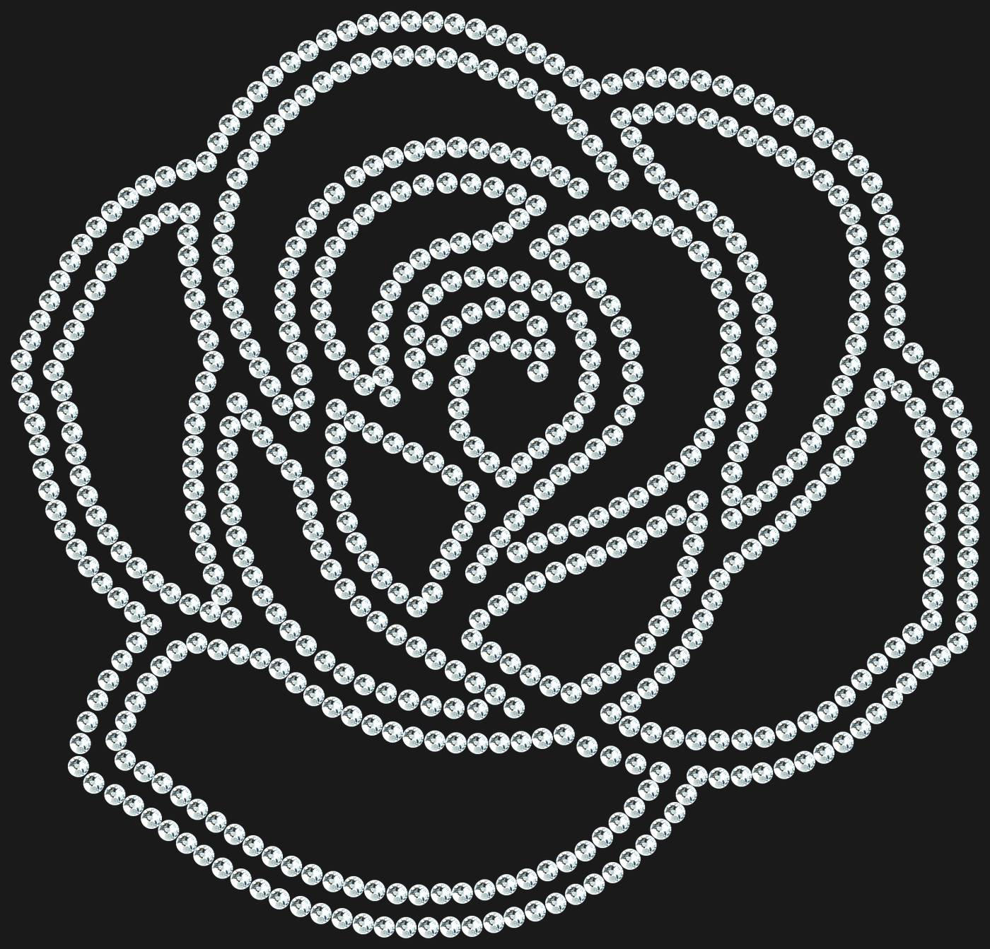 Трафарет Роза — ROSE1