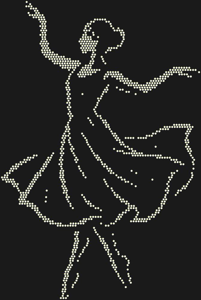 Трафарет Dancer — RHT_DANCER1_SS10_CRYSTAL_AB
