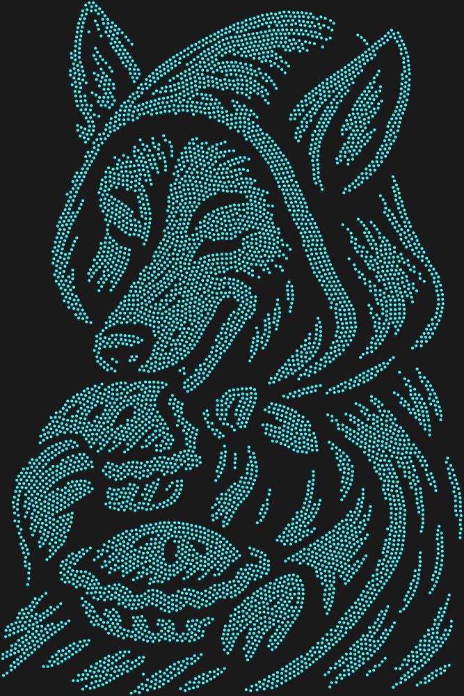 Трафарет Волк в красной шапочке — RHT_WOLFWITHPIE1_SS12_AQUAMARINE