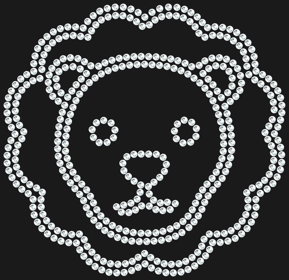 Трафарет Leo — RHT_LION2_SS10_CRYSTAL_CLEAR