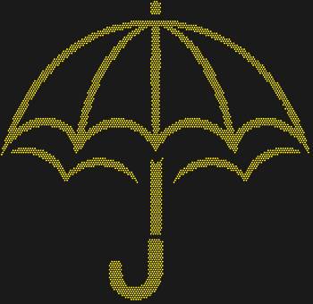 Рисунок из страз по номерам «Зонт»: 2866 сияющих искорок оживят для вас тайну одинокого зонта, раскрывшего свои объятия над бездной, даруя ему космическое величие и неземную красоту.