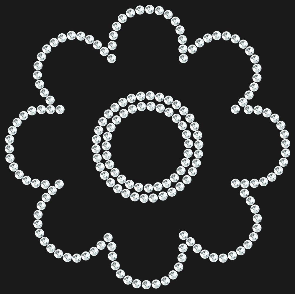 Трафарет Flower — RHT_FLOWER1_SS20_CRYSTAL_CLEAR