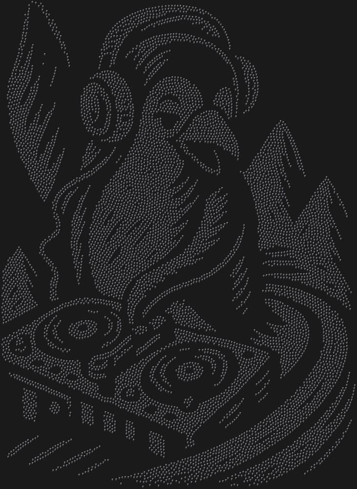 Трафарет Пингвин-диджей — RHT_PENGUINDJ1_SS5_JET_BLACK