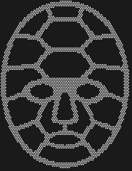 Маска Панцирь черепахи, инкрустированная 2523 сияющими стразами, таинственно шепчет истории древних ритуалов, оживая в каждом блике, чтобы подарить миру частичку первозданной магии.