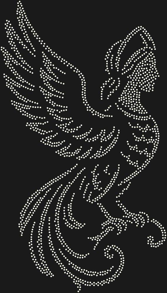 Трафарет Gamayun bird — RHT_GAMAYUN1_SS10_CRYSTAL_AB