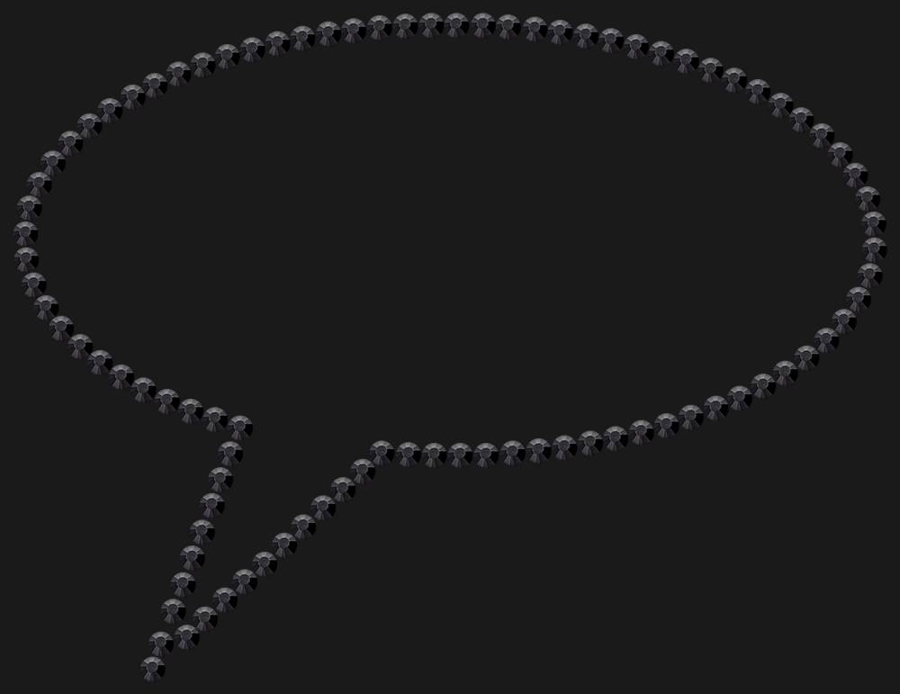 Трафарет Speech bubble — RHT_BUBBLE1_SS10_JET_BLACK