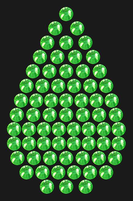 Трафарет Mini drop — RHT_DROP1_SS16_LT_PERIDOT
