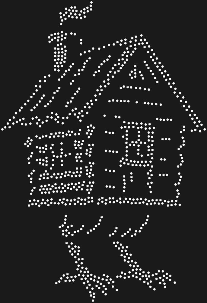 Трафарет Hut on chicken legs — RHT_YAGA1_SS20_CRYSTAL_CLEAR