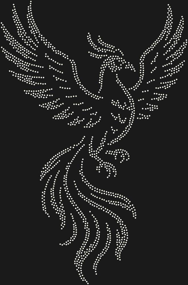 Трафарет Phoenix bird — RHT_FENIX1_SS6_CRYSTAL_AB