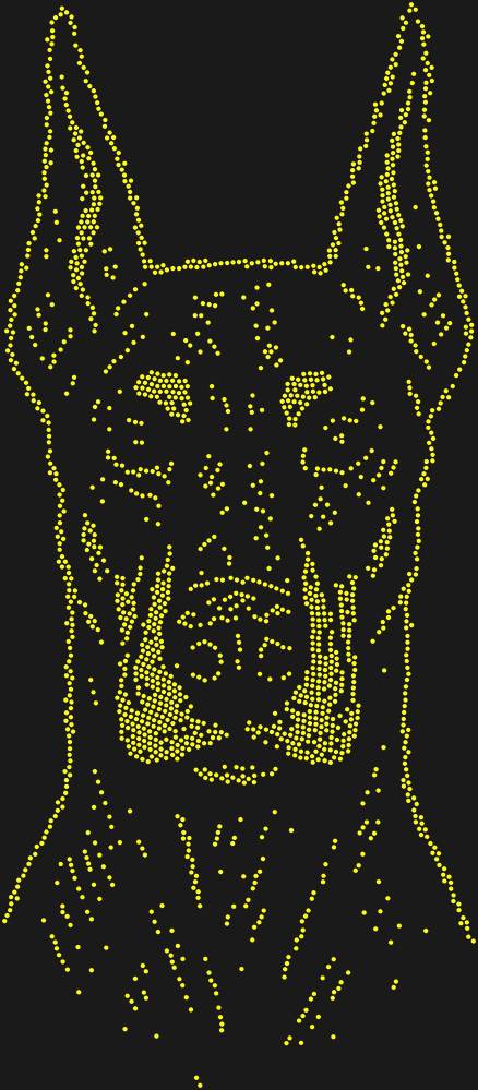 Трафарет Doberman — RHT_DOBERMAN1_SS16_CITRINE
