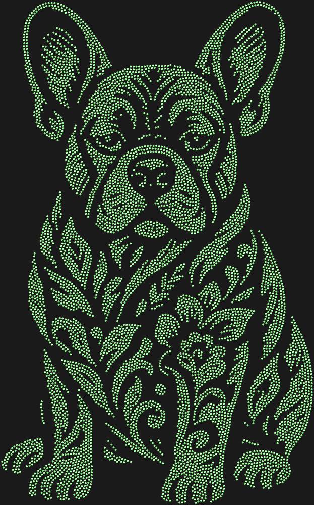 Трафарет Французский бульдог — RHT_FRENCHBULLDOG1_SS6_LT_PERIDOT