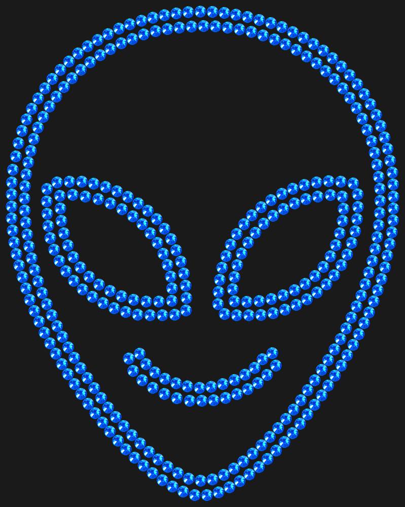 Трафарет Cute alien — RHT_UFO2_SS16_SAPPHIRE