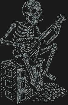 Рисунок из страз по номерам «Скелет с балалайкой» с 6690 мерцающими стразами – это ода необычному. Позвольте этой мистической мелодии, выложенной тысячами огоньков, ожить под вашими руками, наполнив пространство игривым мрачным шиком.