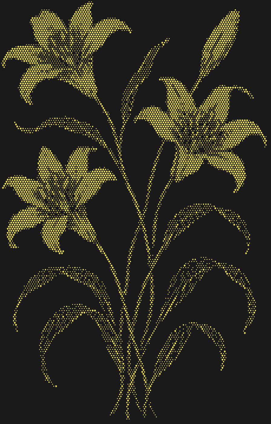 Трафарет Букет лилий — LILYBOUQUET2