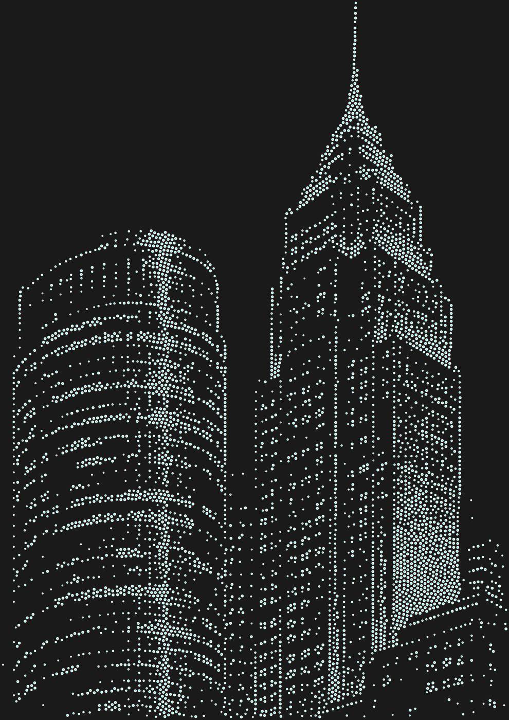 Трафарет Небоскребы — SKYSCRAPERS1