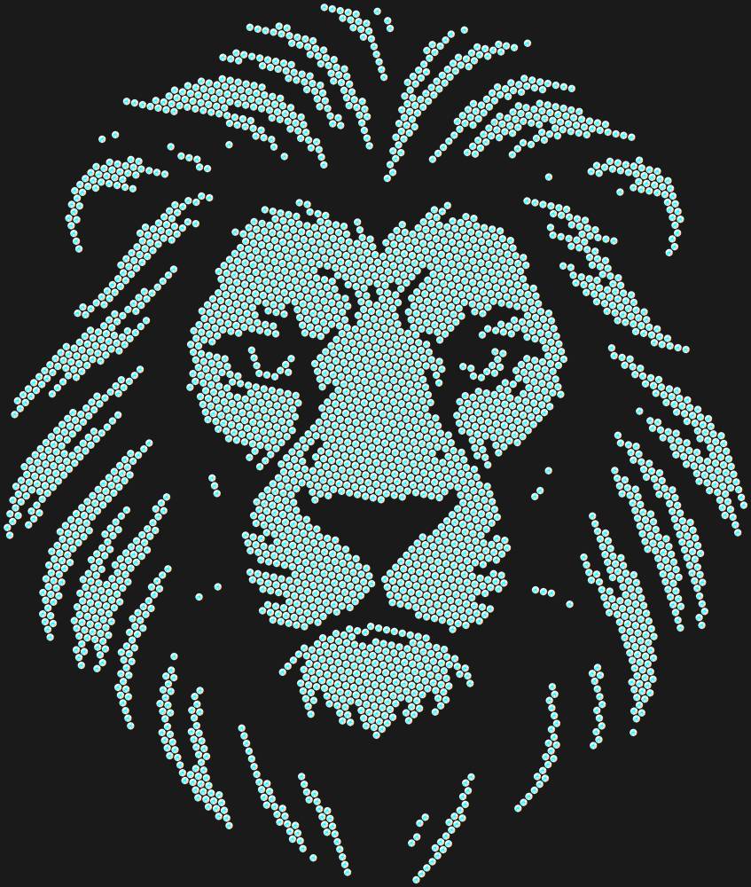 Трафарет Leo — RHT_LION1_SS10_CRYSTAL_AB_DMC
