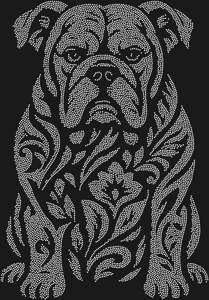 Трафарет Бульдог — RHT_BULLDOG1_SS3_CRYSTAL_CLEAR