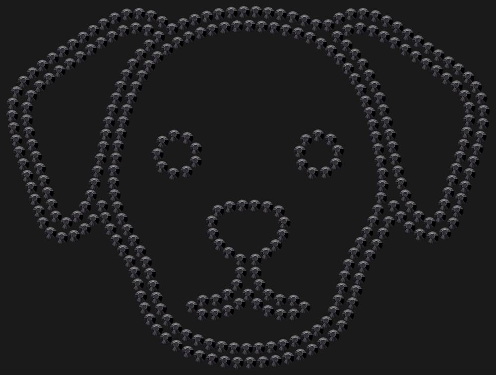 Трафарет Dog — RHT_DOG4_SS16_JET_BLACK