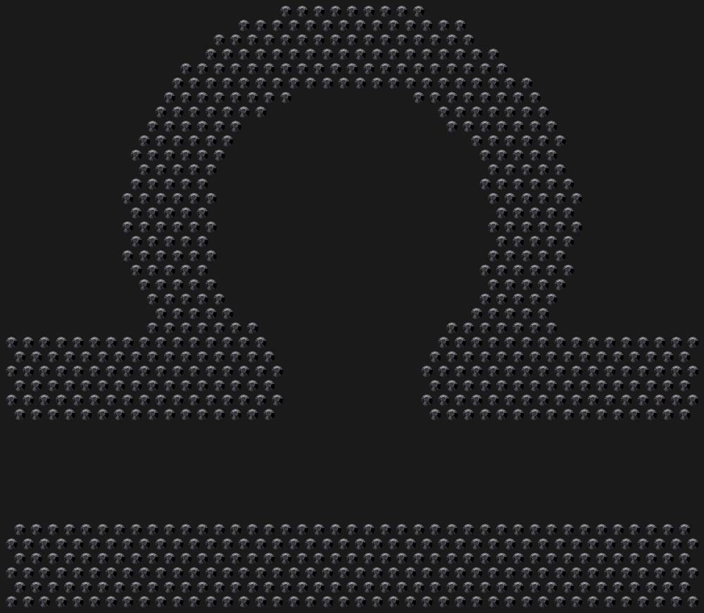 Трафарет Libra zodiac sign — RHT_ZODIACLIBRA1_SS10_JET_BLACK