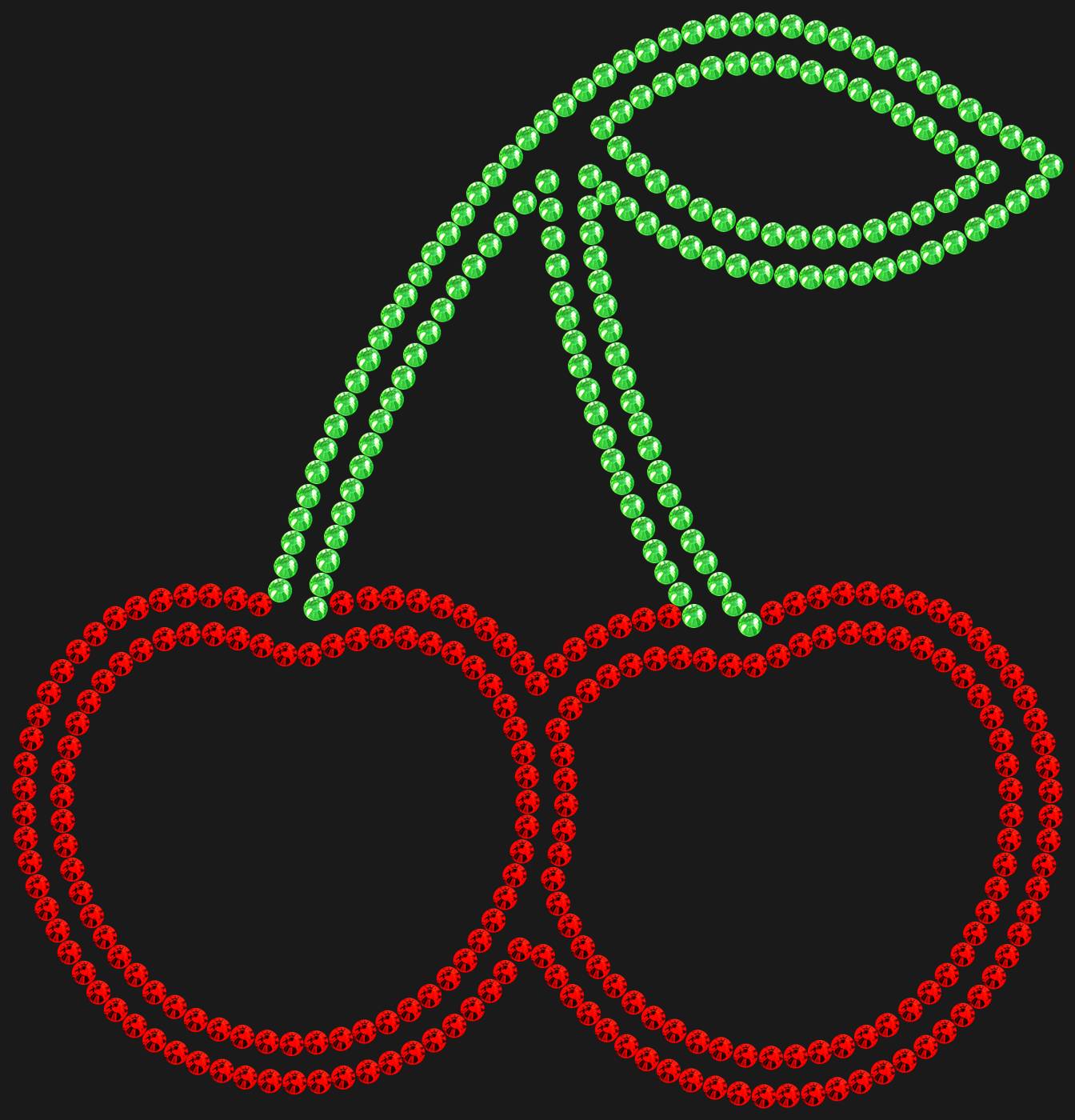 Трафарет Cherry colored — CHERRY1C