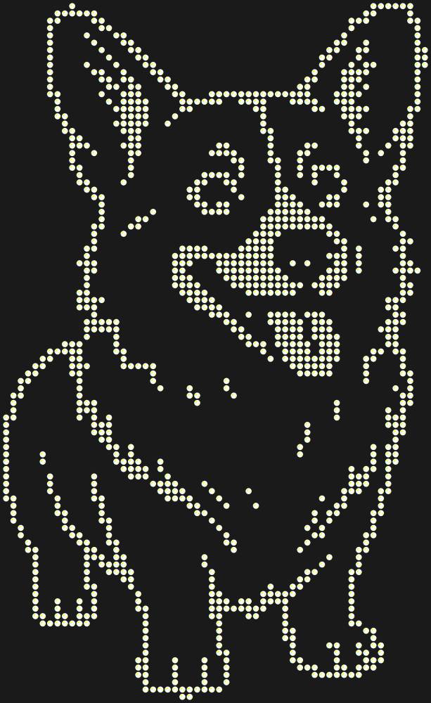 Трафарет Corgi — RHT_CORGI1_SS10_CRYSTAL_AB