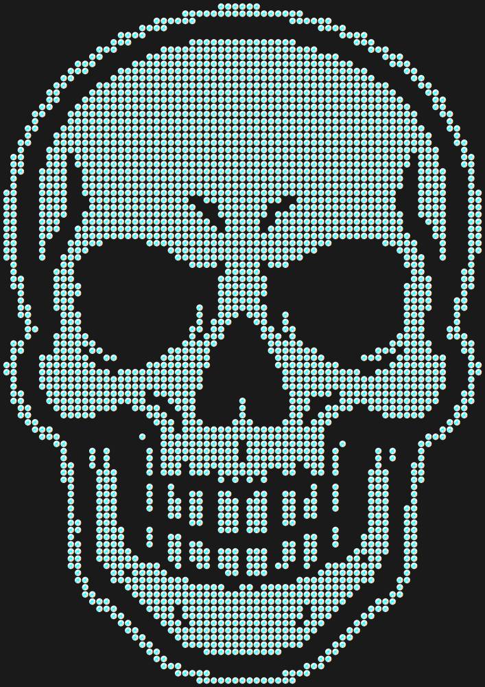 Трафарет Skull — RHT_SKULL1_SS20_CRYSTAL_AB_DMC