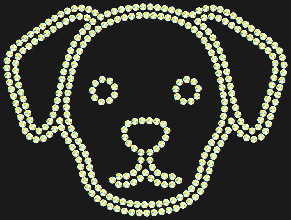 Трафарет Dog — RHT_DOG4_SS12_CRYSTAL_AB