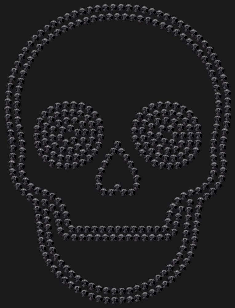 Трафарет Skull — RHT_SCULL2_SS10_JET_BLACK