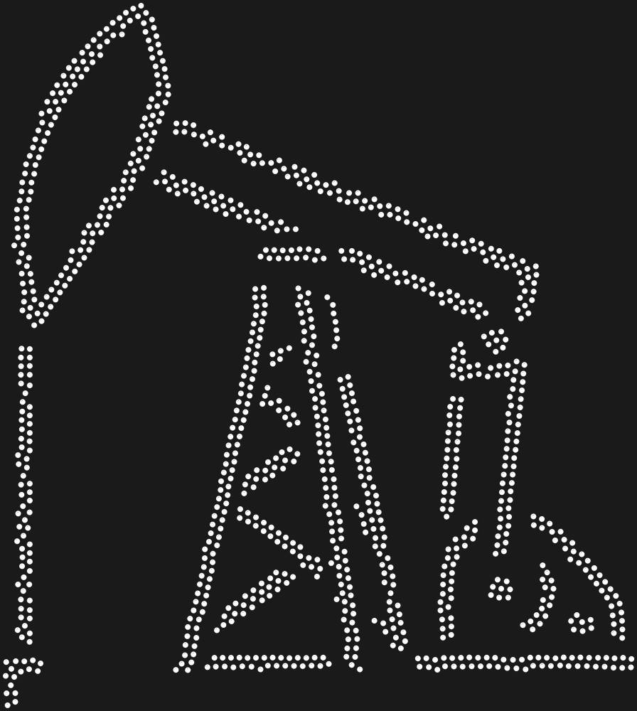 Трафарет Oil rig — RHT_OIL1_SS10_CRYSTAL_CLEAR