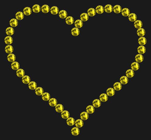 Трафарет Contoured heart — RHT_HEART6_SS10_OLIVE