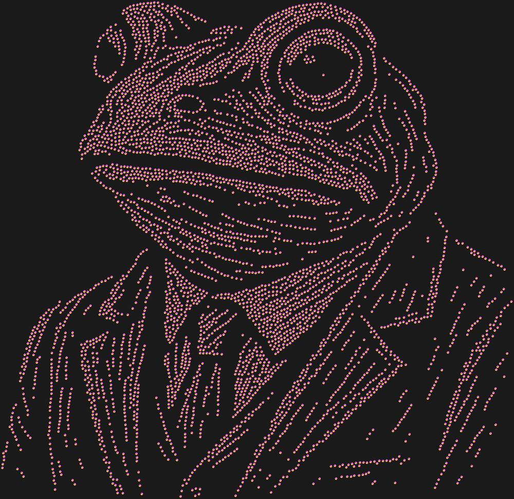 Трафарет Лягушка в костюме — RHT_FROG3_SS16_RAINBOW
