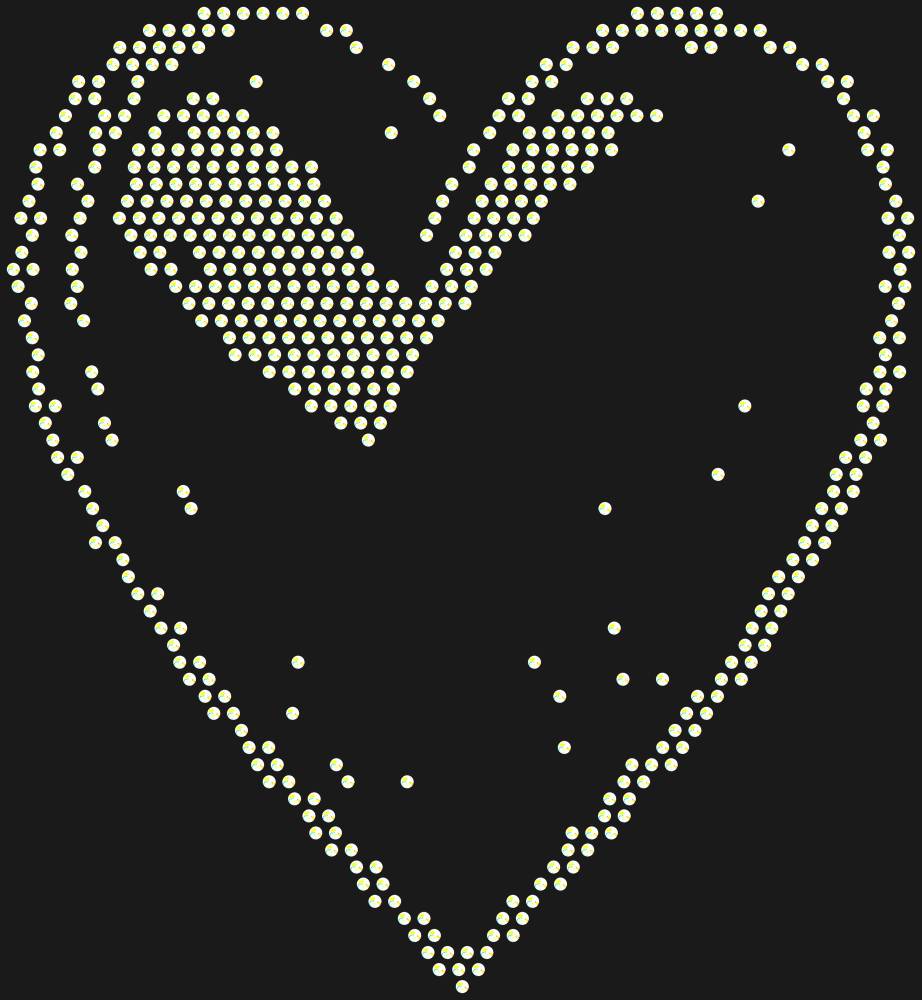 Трафарет 3D Heart — RHT_HEART8_SS20_CRYSTAL_AB